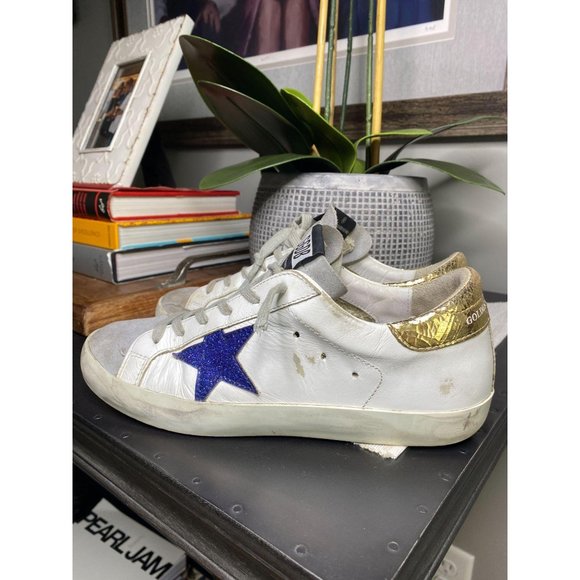 (Sold) Golden Goose Superstar Sneakers White Gold - Picture 9 of 14